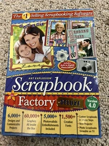 *NEW* Art Explosion SCRAPBOOK FACTORY Deluxe Software 4.0 Version - Photo 1/5