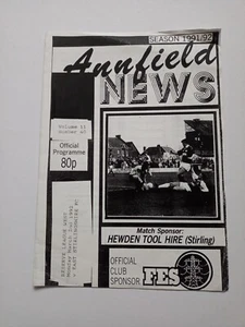 Stirling Albion v East Stirling Scottish Reserve Football programme 1992 - Picture 1 of 3