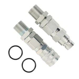 Hyd.Quick-Connect Coupler KV13884 AT312877 For John Deere 35G 50C 260 325 CT332 - Picture 1 of 10