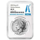 2023 $1 Peace Silver Dollar NGC MS70 AR Advance Releases Label