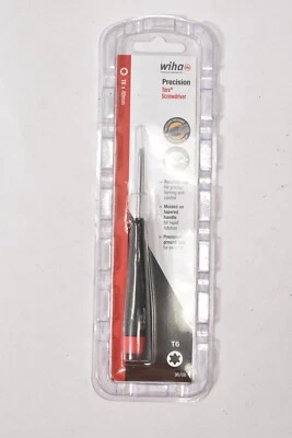 Destornillador Torx de precisión Wiha T6 x 40 mm mango negro herramienta de hardware 96706 Foto 1 de 4