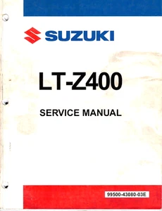 Manual de reparación/servicio al propietario/concesionario Suzuki original fabricante de equipos originales LT-Z400/LTZ400 2009 - Imagen 1 de 2