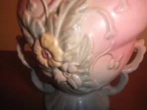 Art Deco Hull Pottery 6.5" Double Handled Wildflower Vase - Great Condition - Bild 1 von 5