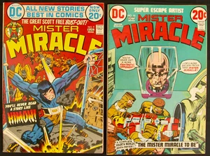 MISTER MIRACLE # 9 & 10 -  1st Himon - Origin of Mr. Miracle (DC 1972) 8.0 VF - Picture 1 of 9