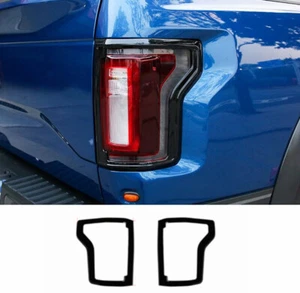 For 2015-2017 Ford F150 F-150 Black Tail Light Lamp Covers Bezel Overlay Trim US - Picture 1 of 16
