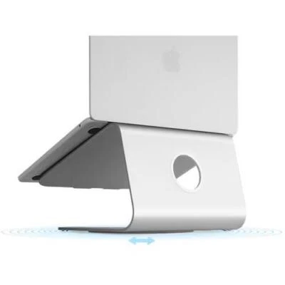 Rain Design 10036 mStand360 Laptop Notebook Swivel Base Stand - Silver - Image 1 of 3