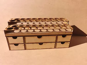 Lackständer 36 Topfregal + Aufbewahrungsschubladen Tamiya Acryl Kriegsspiel Werkstatt aufgeräumt - Bild 1 von 12