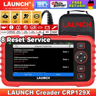 2025 Launch CRP129X PRO Profi KFZ Diagnosegerät OBD2 Scanner TPMS SAS EPB DPF Öl - Bild 1 von 4