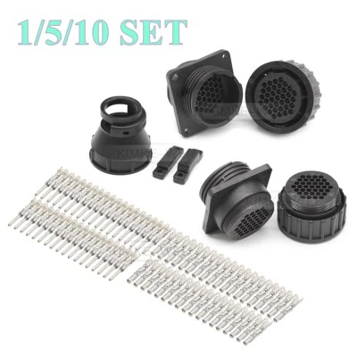 37 Pin/Way TE/AMP/TYCO CPC Series Circular Male Female Connector Plug Socket Kit - Image 1 of 4