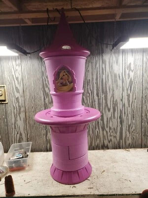 Kids Only Brand Disney Tangled Rapunzel Tower Table Chair Rare HTF 50" Tall  - Image 1 of 4