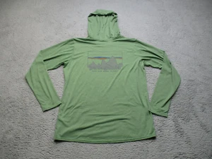 Patagonia Capilene Cool Daily Hoody Womens L Green Graphic Performance Hiking - Picture 1 of 12