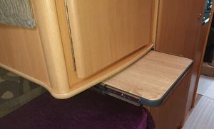SOPORTES DE MONTAJE DE MESA EXTRAÍBLES DEBAJO COLGADOS 500mm con correderas de bloqueo de empuje - Imagen 1 de 11