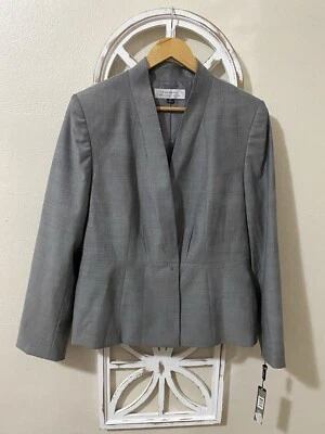 NWT TAHARI ASL ARTHUR S LEVINE size 14 GRAY SUIT JACKET BLAZER - Image 1 of 4