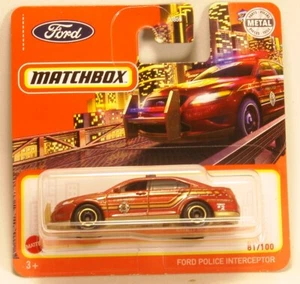 2021 Matchbox #81 - Ford Police Interceptor - Picture 1 of 1
