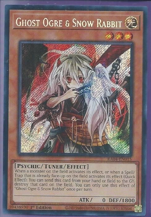 Yugioh Ghost Ogre & Snow Rabbit Secret Rare RA04 - Image 1 of 1