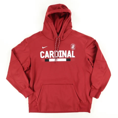 Nike Stanford Cardinal Dri-Fit Solid Hoodie Red Men's XL Cover