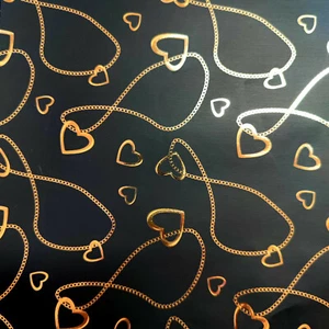 1 Rolle Geschenkpapier Secare Großrolle 50cm breit x 50m SCHWARZ-GOLD #50024 - Bild 1 von 1