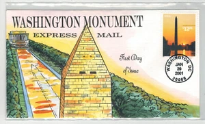 2001 COLLINS HANDPAINTED HIGH VALUE $12.25 WASHINGTON MONUMENT 3473 NICE! - Picture 1 of 1
