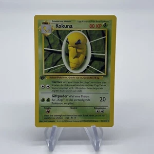 1st Edition Kakuna (Kokuna) 33/102 - NM German 1st Edition Base Set Pokemon Card - Picture 1 of 12
