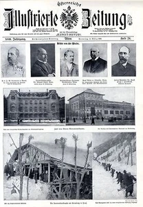 Lawinenkatastrophe am Gaimberg in Tirol Neue Wiener Monumentalbauten 1909 - Picture 1 of 1