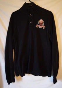 Ralph Lauren 100 % Baumwolle schwarz Pullover Gr. großer Pullover großes Emblem Logo LXVII - Bild 1 von 9