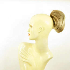 Haarteil Pferdeschwanz kurz blond klar Kupfer Docht hellblond 2/27t613 Peruk - Bild 1 von 7