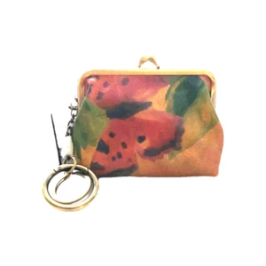 NEU Patricia Nash Lg Borse Leder Geldbörse Schlüsselring in Aquarell Schmetterling - Bild 1 von 5