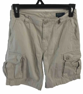 Polo By Ralph Lauren Boys Cargo Shorts Youth Size 12 Missing Button  - Image 1 of 4