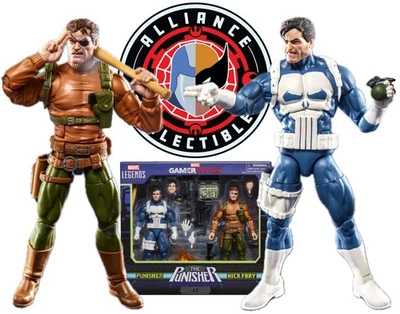 Figura de acción Hasbro 2025 Marvel GamerVerse Legends Punisher & Nick Fury 6" paquete de 2 Foto 1 de 4