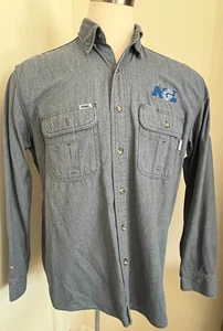 Camicia uomo Tyndale ignifuga grande blu ARC 9.1 CAT2 con bottoni made in USA nuova con scatola - Foto 1 di 7