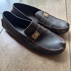 Louis Vuitton Suhali Lombok Halbschuhe Fahrschuhe Braun Leder Größe US 12 - Bild 1 von 11