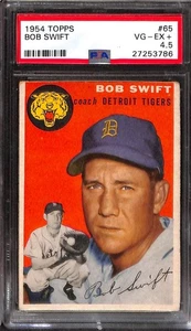 1954 TOPPS #65 Bob Swift PSA 4.5 VG-EX 27253786 - Picture 1 of 2