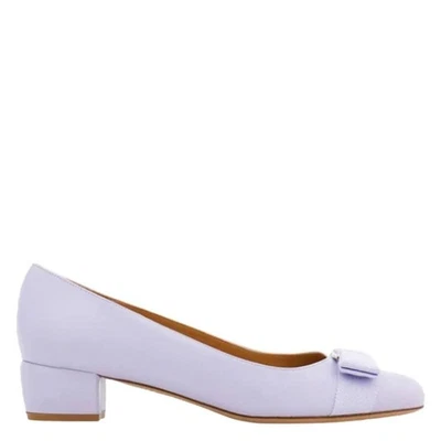 Кожаные туфли-лодочки Ferragamo Vara с бантом наппа - Изображение 1 из 3