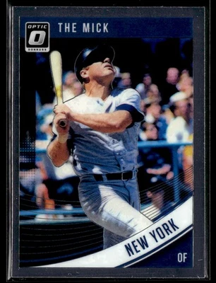 Tarjeta de béisbol 2018 Donruss Optic #165b Mickey Mantle Yankees 0502N Foto 1 de 2
