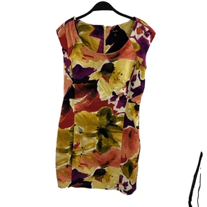 Apt. 9 Womens Dress Size 12 Floral Print Sheath Sleeveless Scoop Neck Classic - Picture 1 of 6