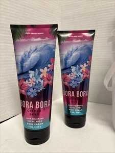 2X BBW Bora Bora *RETIRED* Body Cream 8 Oz Ea - Picture 1 of 2