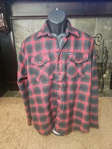 Dixxon Limited Edition Snap-on Snap On Collab Flannel Men's Large Black & Red - Picture 1 of 21