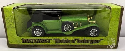 1973 Matchbox Models of Yesteryear 1928 Mercedes SS Coupe Y16 Green NIB - Image 1 of 4