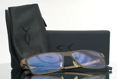 BLACKFIN BF740 Seascale 561 Grey Sand Mens Rectangle Eyeglasses 53-15-145 B:35 - Image 1 of 4