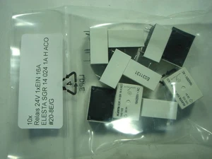 10x  Relais 24V 1xEIN 16A ELESTA SGR 14 024 1A H ACO #20-8E/G#111a - Picture 1 of 6