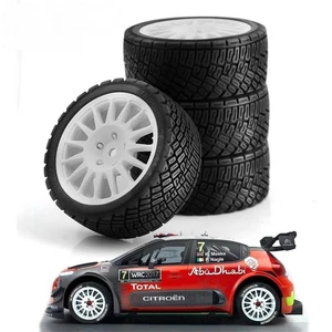 Juego de ruedas y neumáticos Kyosho/Tamiya 1/10 WRC Rally - Neumático Ford Fiesta/Citroen C3 Rally - Imagen 1 de 13