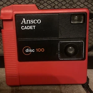 Vintage Ansco Cadet 100 Disc Camera. Red - Picture 1 of 3