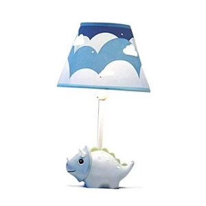 Table Lamp, Adorable Blue Triceraton Dinosaur Style Kids Table blue triceratop - Picture 1 of 8