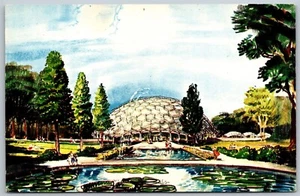 Vtg St Louis Missouri MO Climatron Botanical Garden Greenhouse View Postcard - Picture 1 of 2