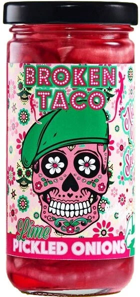 Broken Taco Lime Pickled Onions - Vegan - 8 oz - Image 1 of 1