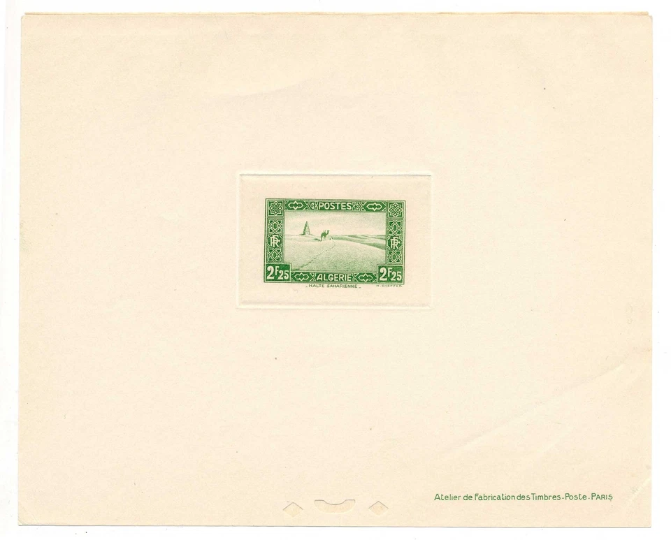 ARGÉLIA #102, 1938. Grande à prova de matriz com sobreposição de tecido - Imagem 1 de 4