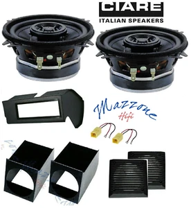 CIARE CZ100 Kit 2 casse per FIAT PANDA 1 SERIE >2003 PORTA AUTORADIO SUPP NERO - Foto 1 di 7