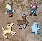 Enesco Set of 5 Rudolph The Red-Nosed Reindeer Miniature Christmas Ornaments