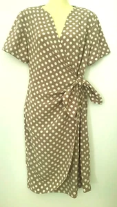 Sportscraft Polka Dot Wrap Dress Size 12 Tie at Waist Excellent condition - Picture 1 of 7