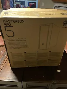 MasterBox Pro 5 RGB Mid-Tower PC Case 3 With RGB Fans 120mm Temper Glass Side - Picture 1 of 5